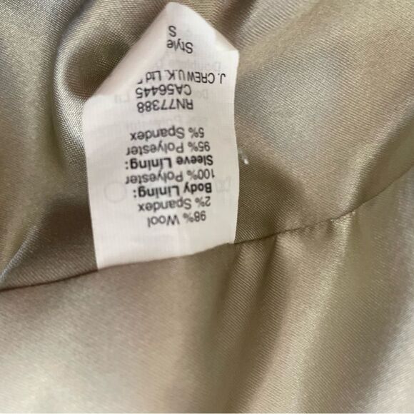 J. Crew Classic Schoolboy Navy Blue Blazer Gold Buttons Wool Size 10 - Picture 7 of 8